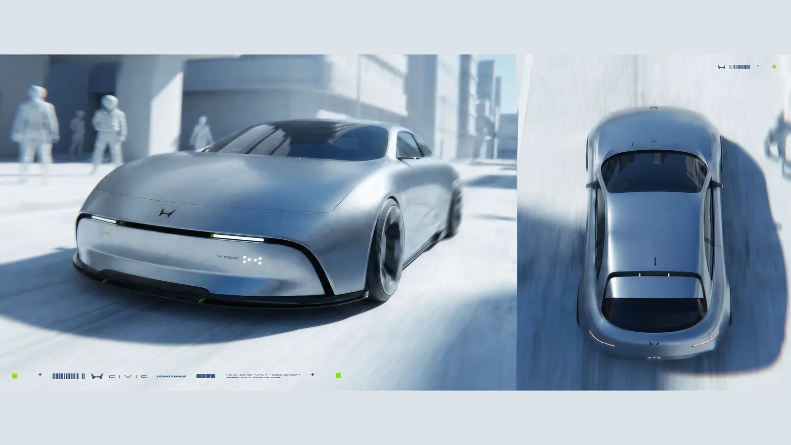 CGI neoficial: Honda Civic hatchback inspirat de anii 1990