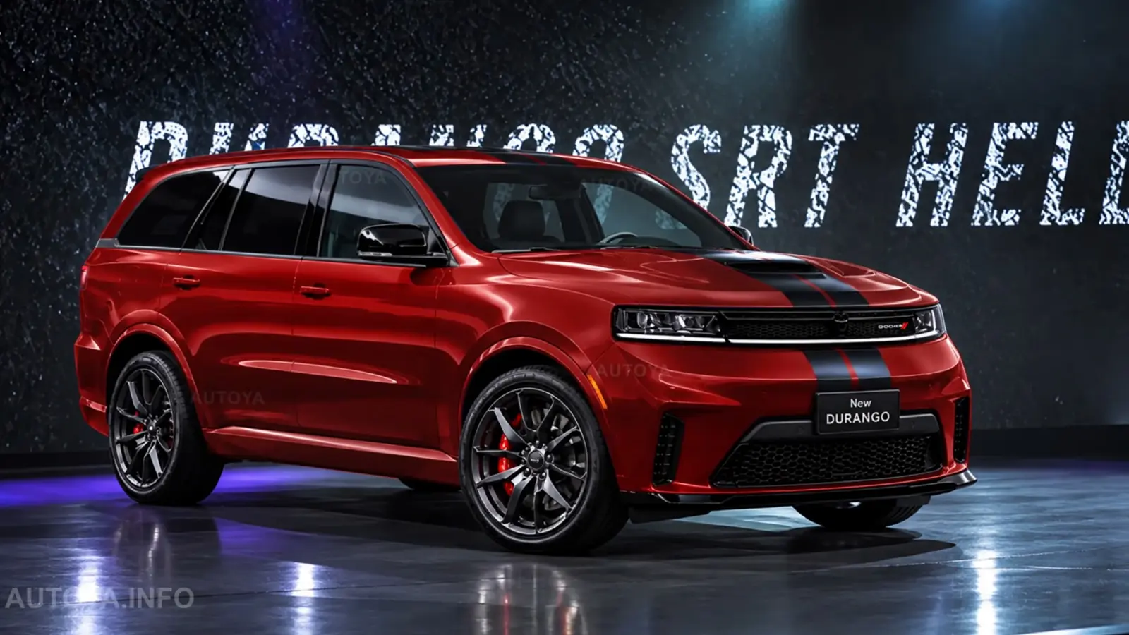 Dodge Durango 2028 în randări fantezie cu față Charger
