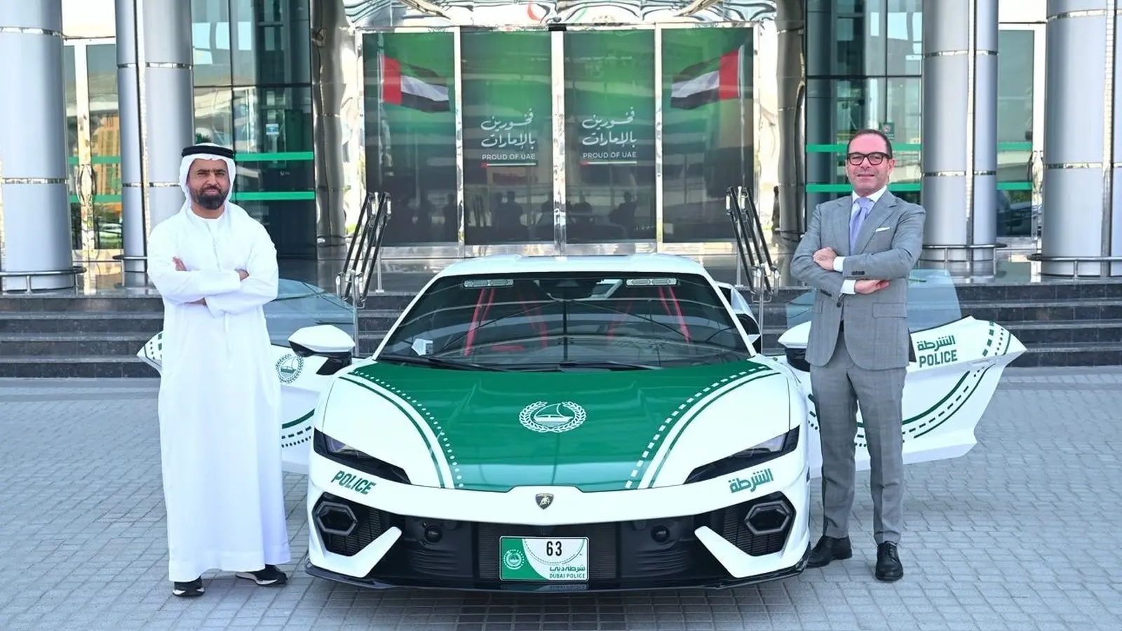 Poliția din Dubai extinde flota cu Lamborghini Temerario