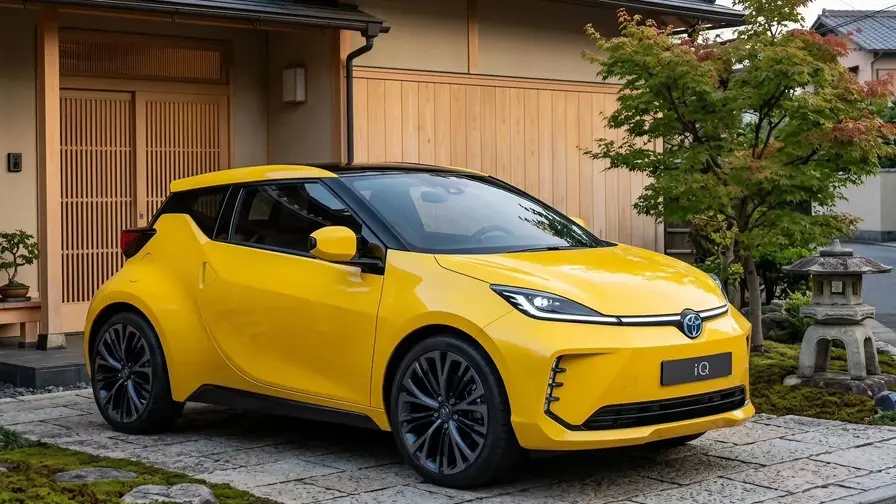 Toyota iQ 2028 în CGI: concept urban trei uși compact
