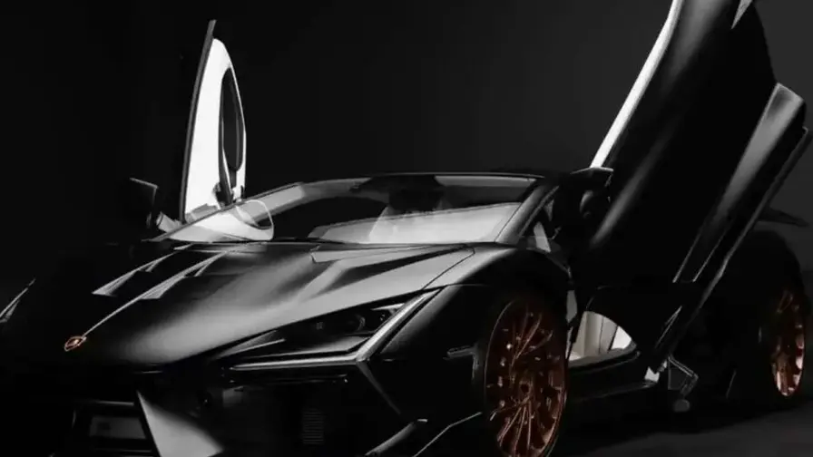 Venom Black Voltoro V1: Conversie caroserie lată Revuelto