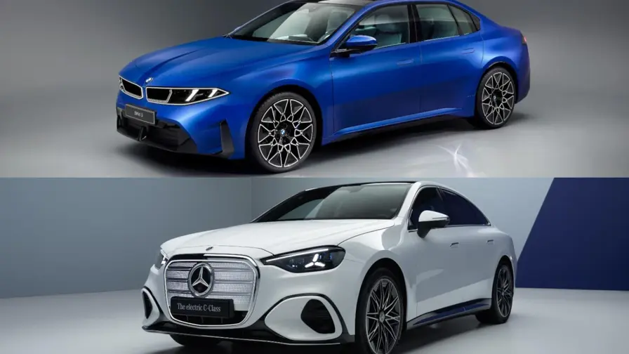BMW i3 vs Mercedes C-Class electric: sedane executive EV
