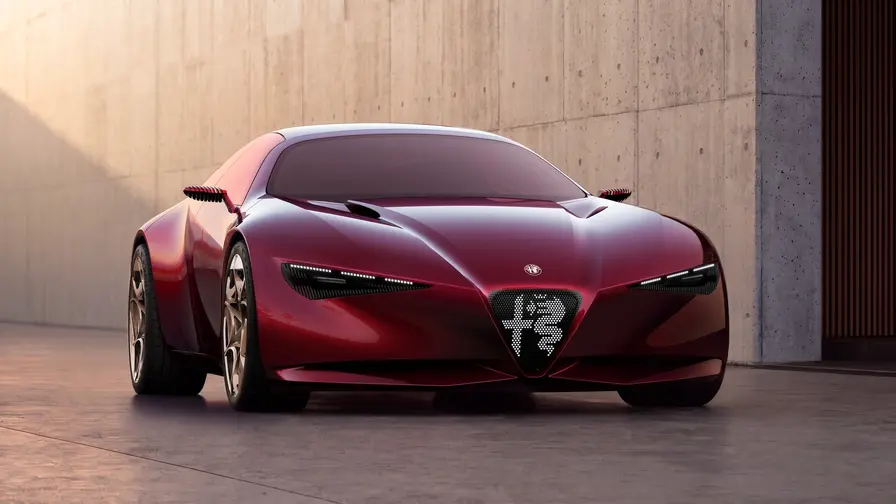 Alfa Romeo Cuorerosso: concept V6 hibrid și vopsea