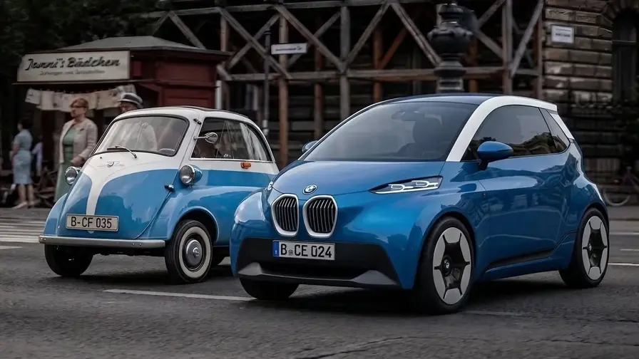 BMW Isetta reinterpretată: cabriolet CGI de Giorgi Tedoradze