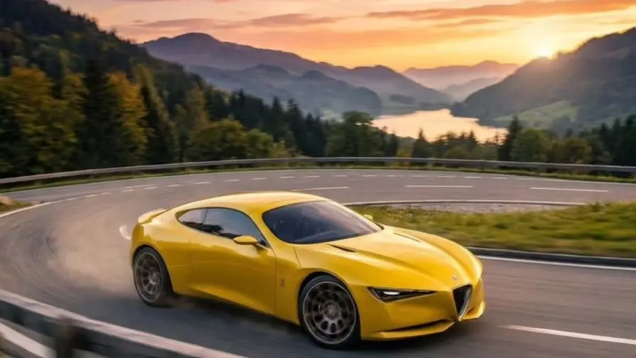 Alfa Romeo Cuorerosso redesenat ca coupe GT de kelsonik