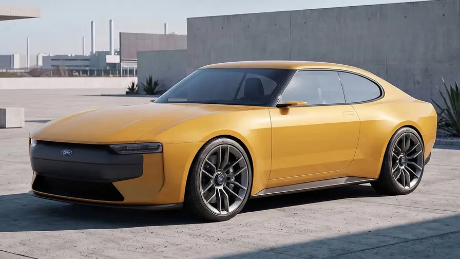 Design neoficial: Ford Capri coupe electric reinterpretat