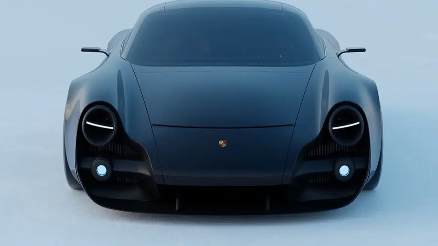 Reinterpretare Porsche 356: design retro-futurist modern
